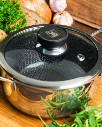 Non Stick Gryde Liter Med Låg Fusion