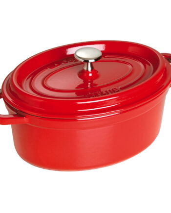 Staub Cocotte Oval Støbejernsgryde Kirsebærrød