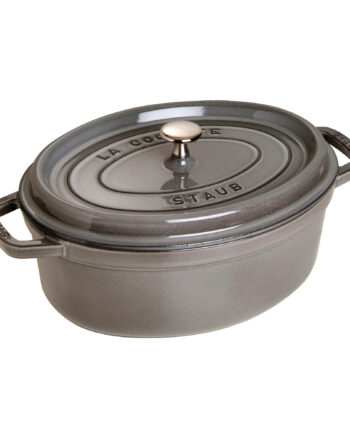 Staub Cocotte Oval Støbejernsgryde Liter Grafitgrå
