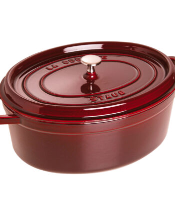 Staub Cocotte Oval Støbejernsgryde Liter Grenadinrød