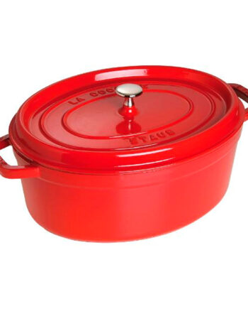 Staub Cocotte Oval Støbejernsgryde Liter Kirsebærrød