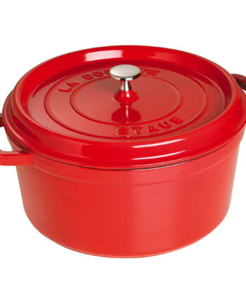Staub Cocotte Rund Støbejernsgryde Liter Kirsebærrød