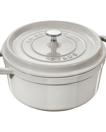 Staub Cocotte Rund Støbejernsgryde White Truffle
