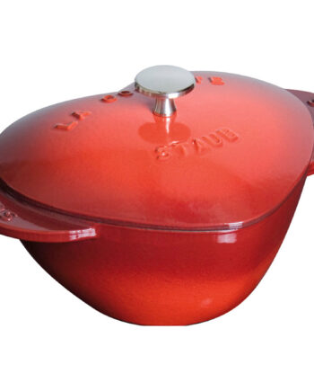 Staub Cocotte Støbejernsgryde Hjerte Liter Kirsebærrød