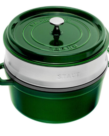 Staub Cocotte Støbejernsgryde Med Dampindsats Grøn