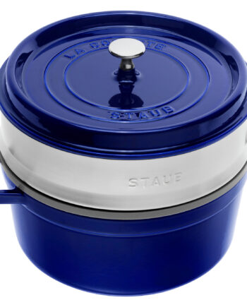 Staub Cocotte Støbejernsgryde Med Dampindsats Mørkeblå
