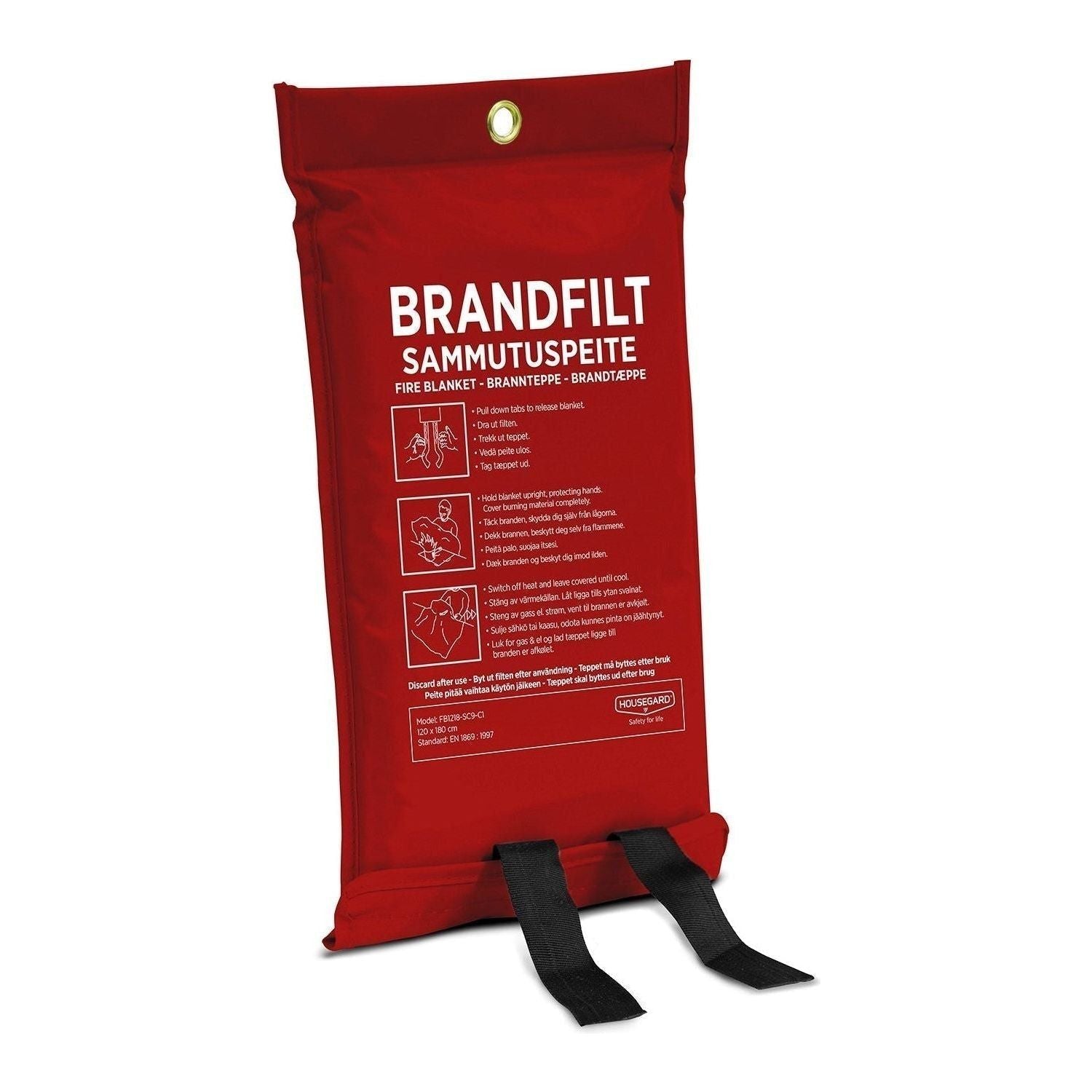 Brandtæppe Silikonebelagt 120 180cm