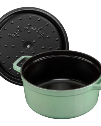 Staub Cocotte Rund Støbejernsgryde Liter Salviegrøn